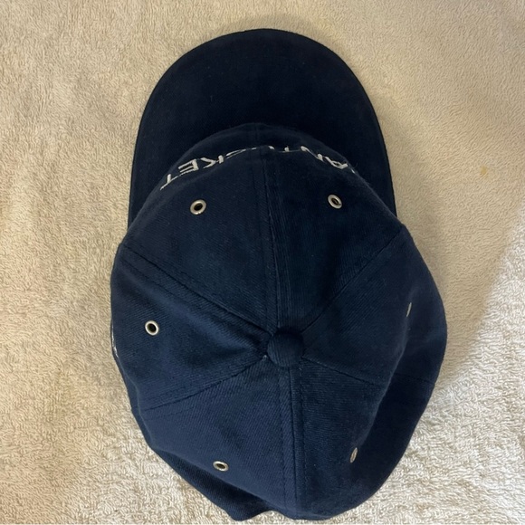 Navy Blue Nantucket ACK Adjustable Cotton Ball Cap NWOT - Picture 9 of 15